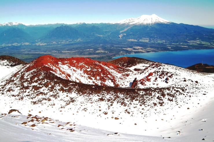 Osorno cratera vermelha.